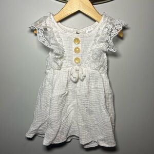 6 For $10 Charming White Lace Kids Dress